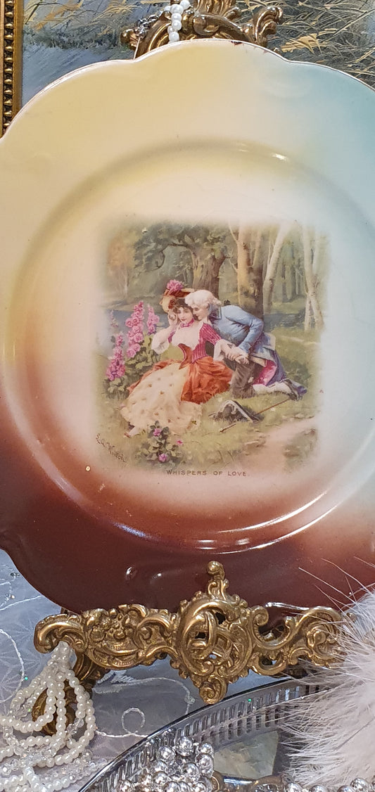 Изящна чиния с марка E.A. Wilton “Whispers of Love” (Шепот на Любовта)