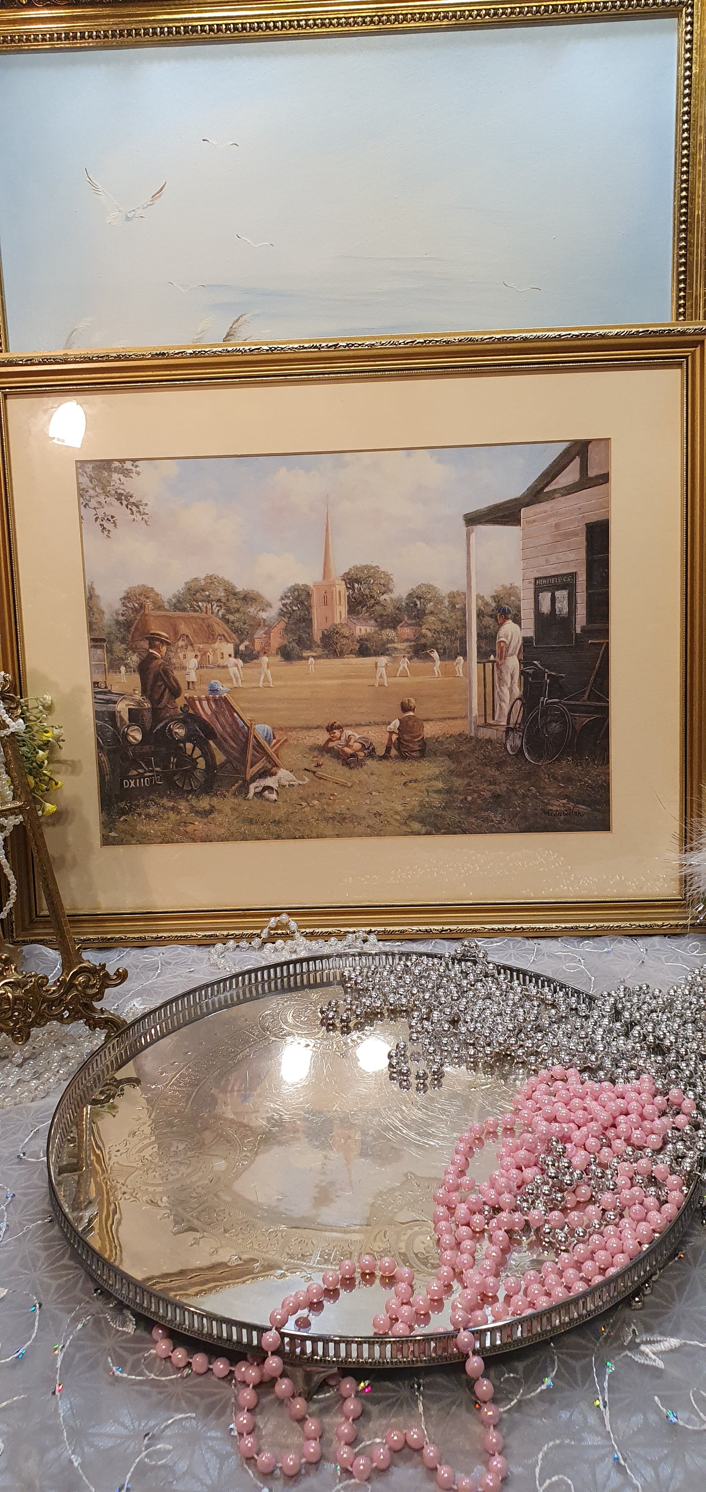 Retro print - game of cricket