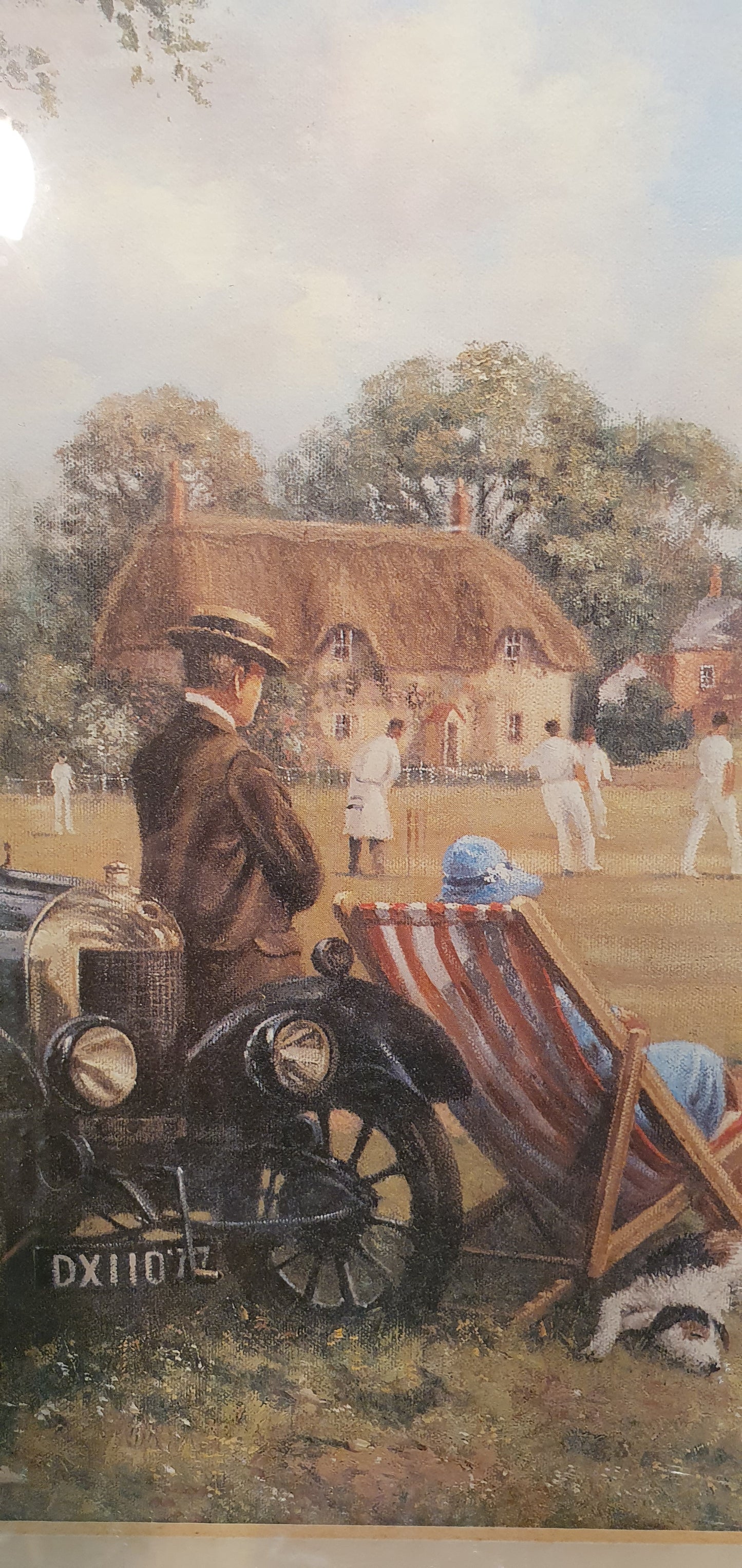 Retro print - game of cricket
