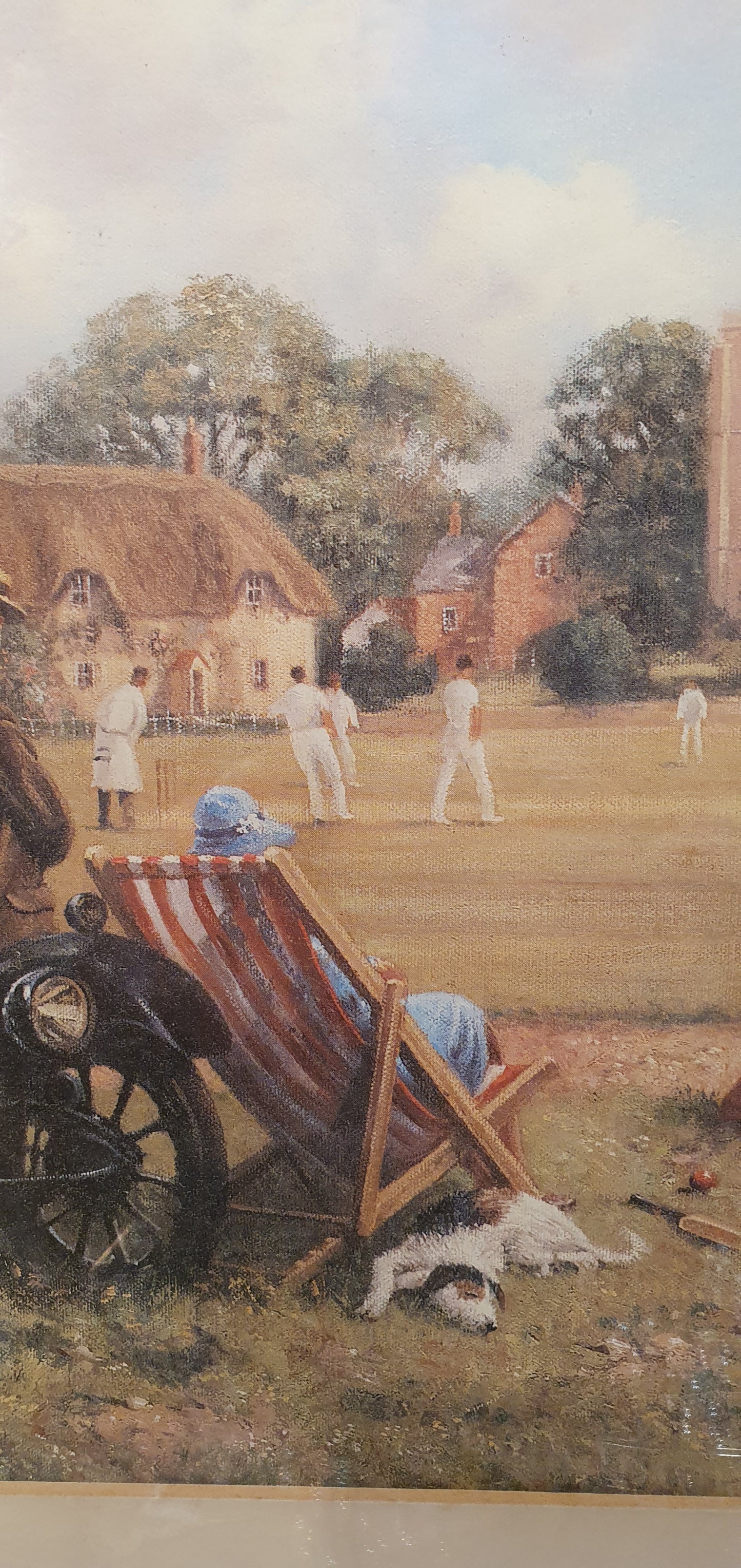 Retro print - game of cricket