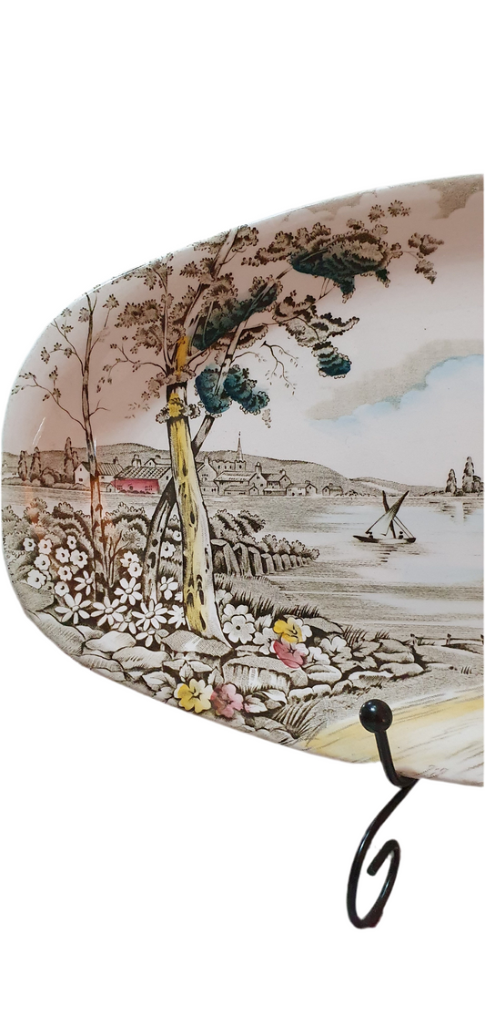 Винтидж овално плато “Alton” от British Anchor Pottery