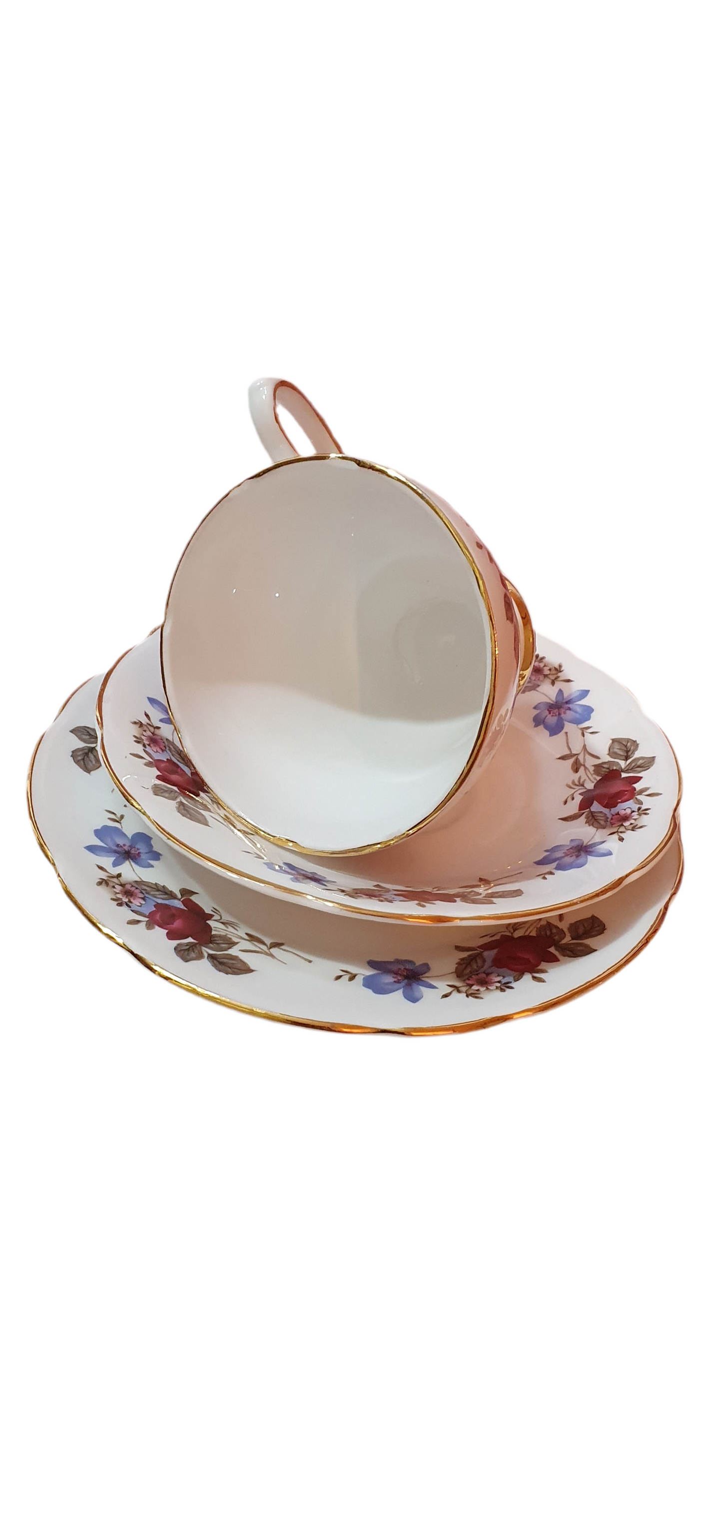 2 piece triple set Royal Sutherland Cups and Saucers