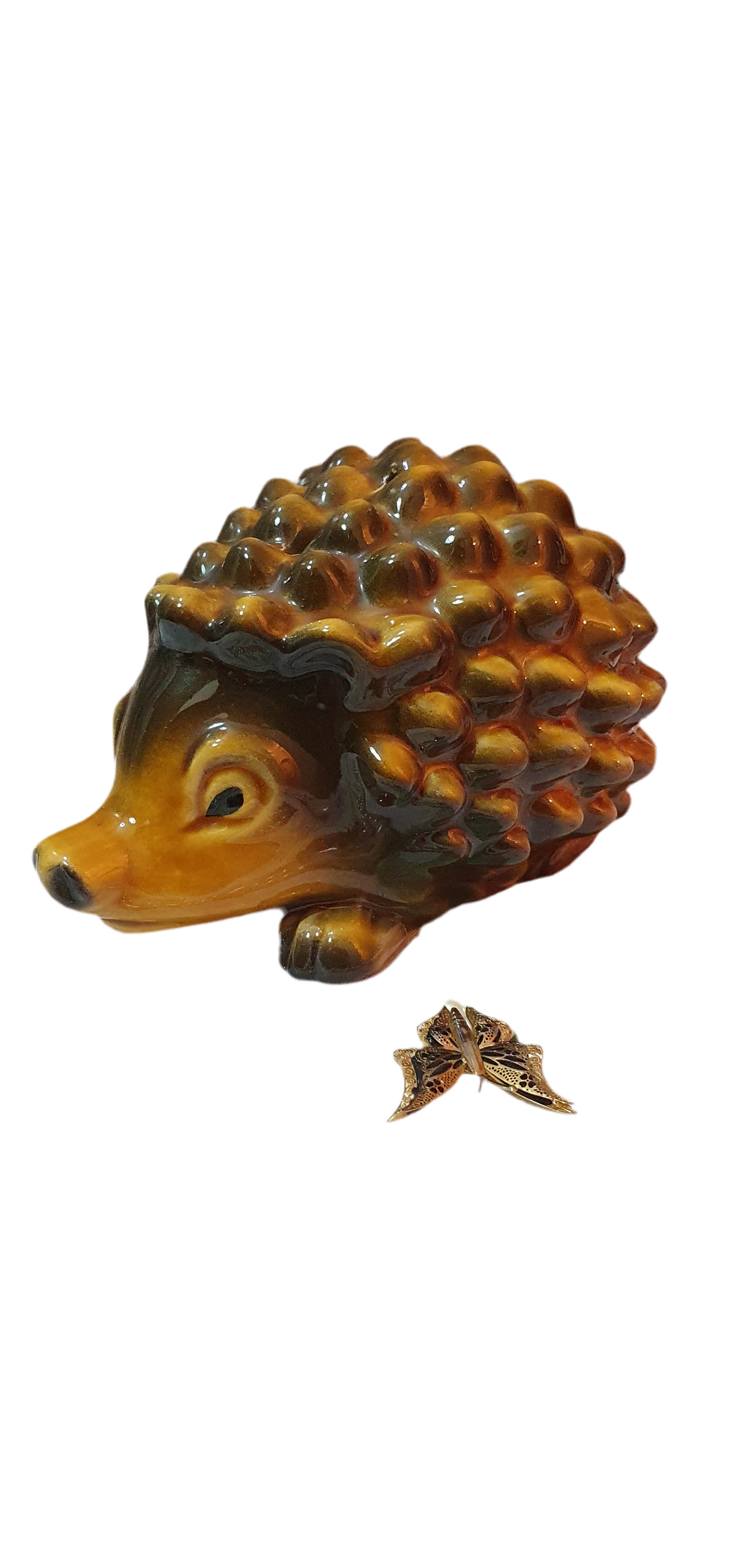 Vintage Charming Ceramic Money Box "Hedgehog"