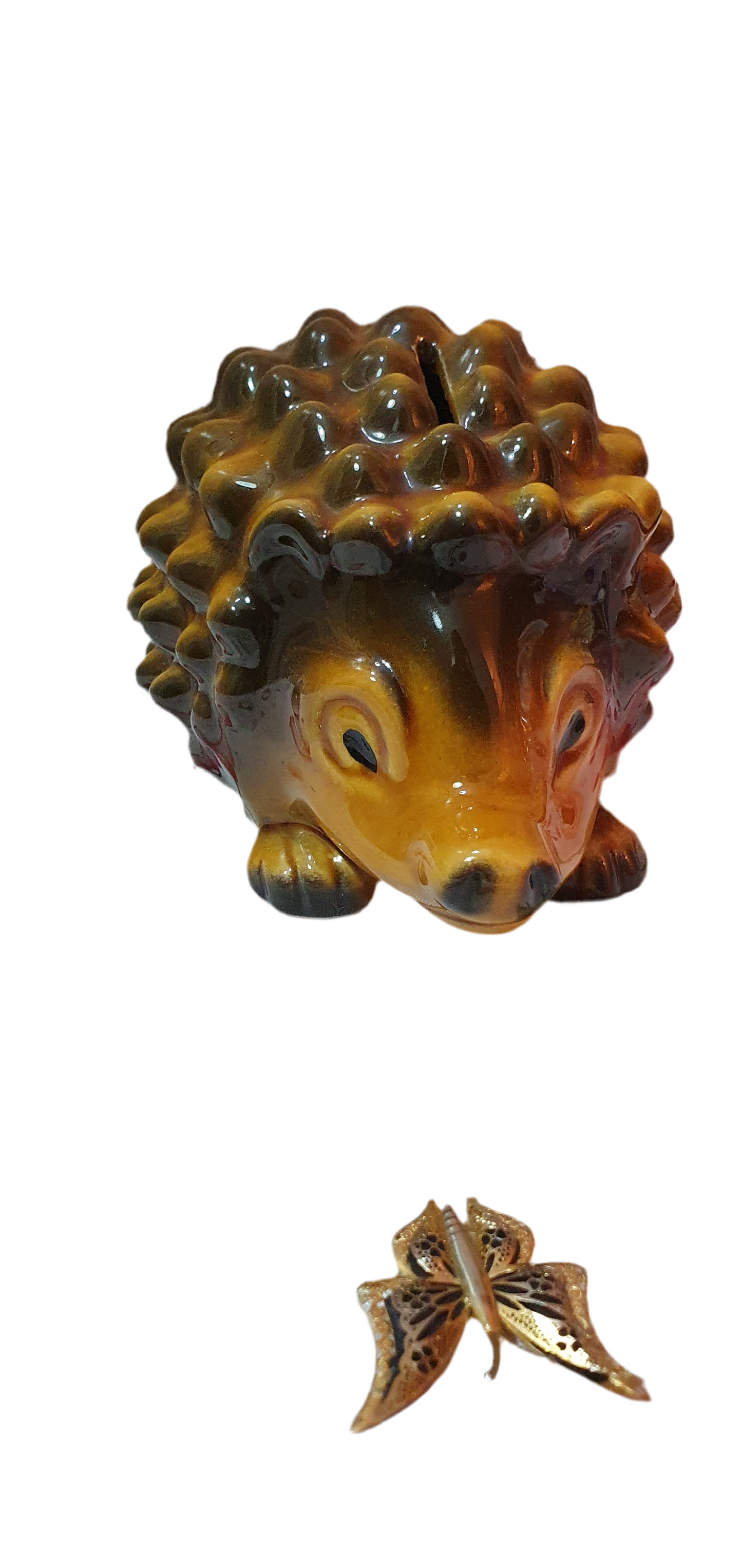 Vintage Charming Ceramic Money Box "Hedgehog"