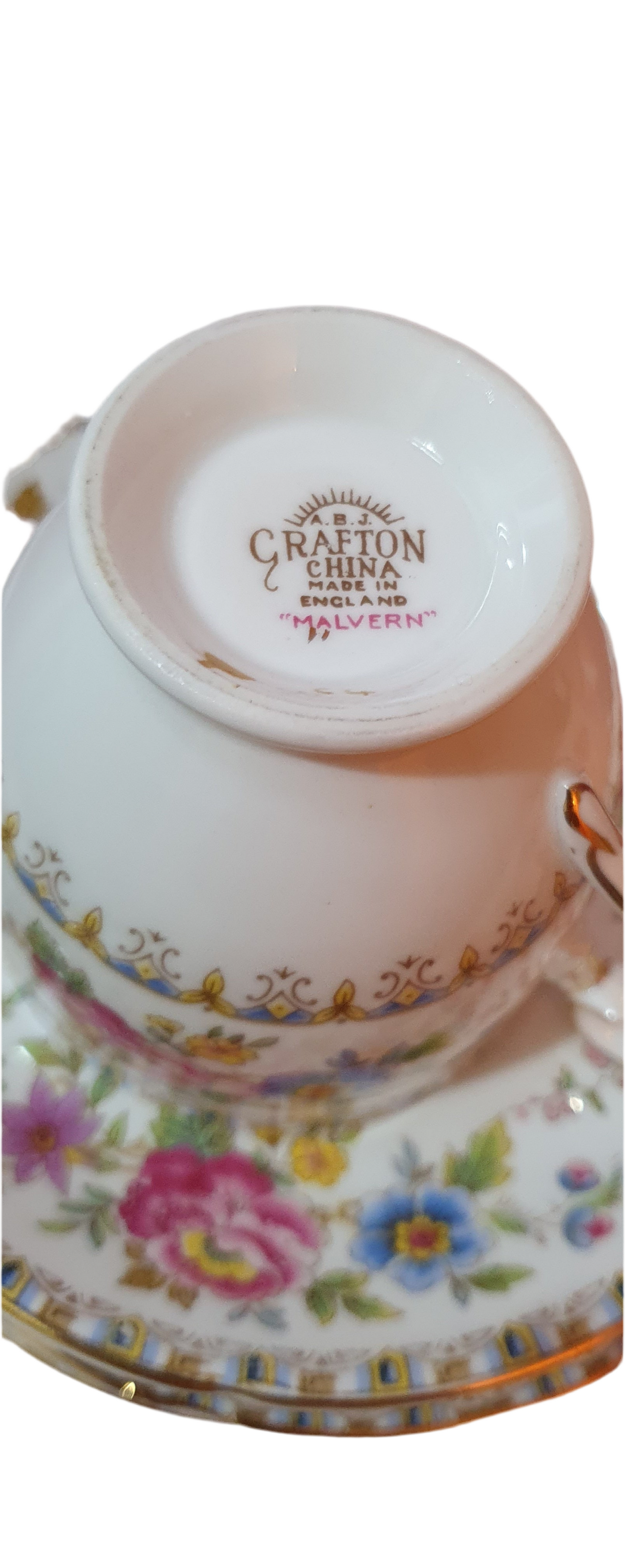 4 piece triple set Grafton Malvern cups and plates