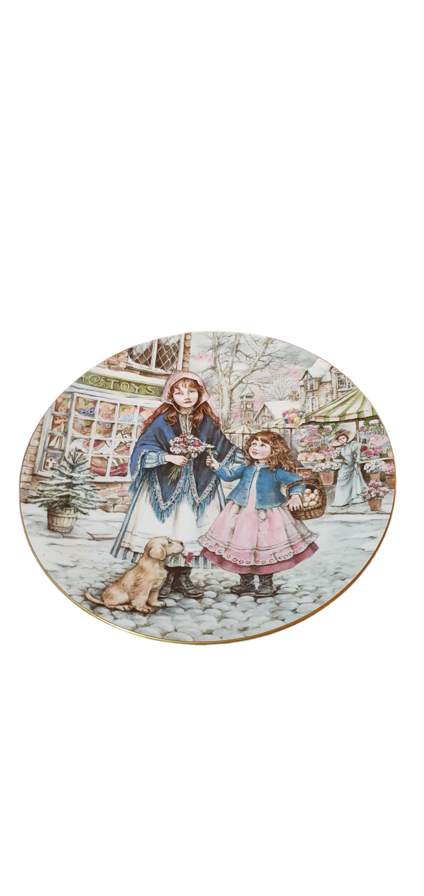 Decorative Plate Christmas Spirit and Charity: Royal Worcester “A Posy for Mother” (1991)