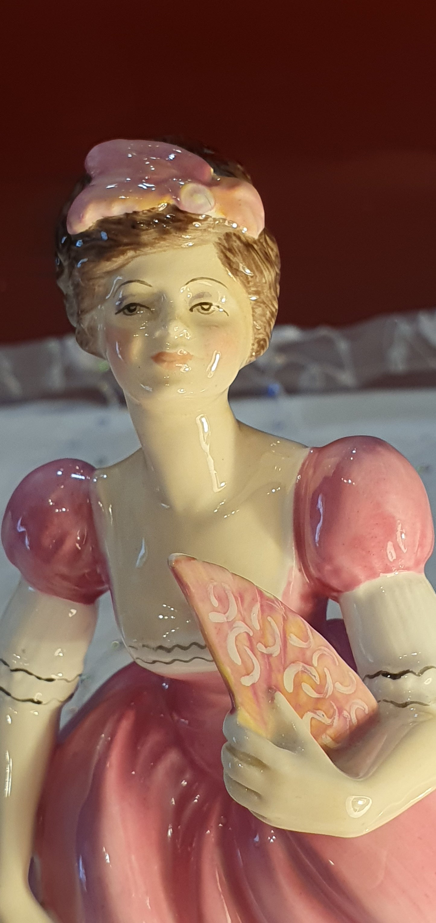 Фигура на Франческа  Стафордширска художествена 1978 Francessca Art Pottery Stafordshire Figurine .