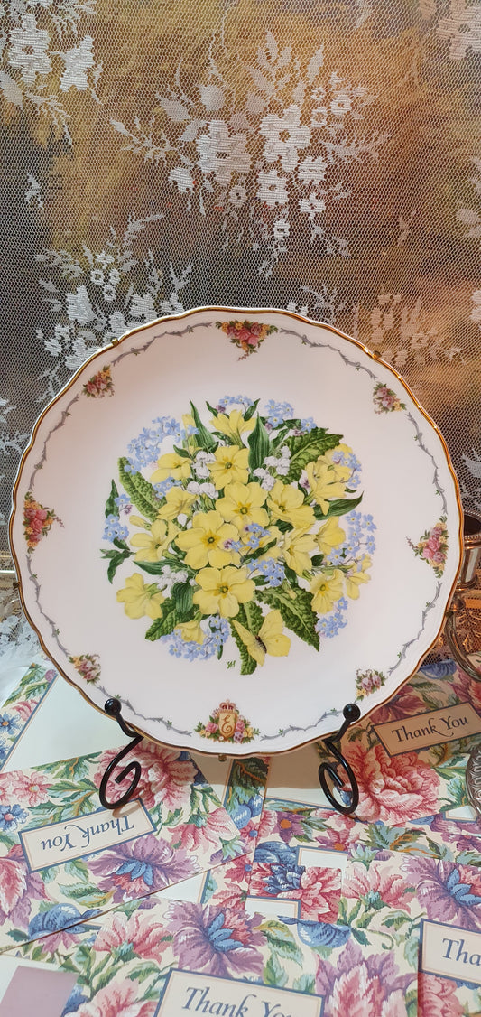 Колекционерска чиния "Primroses" от Royal Albert