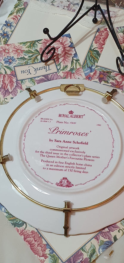 Колекционерска чиния "Primroses" от Royal Albert