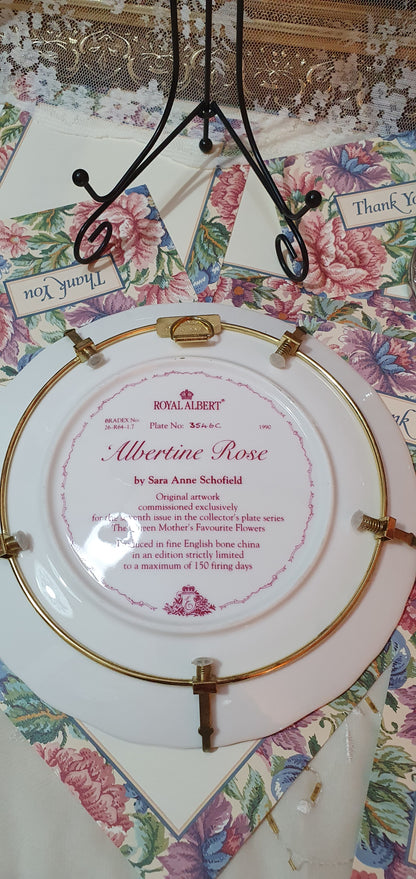 Колекционерска чиния "Albertine Rose" от Royal Albert