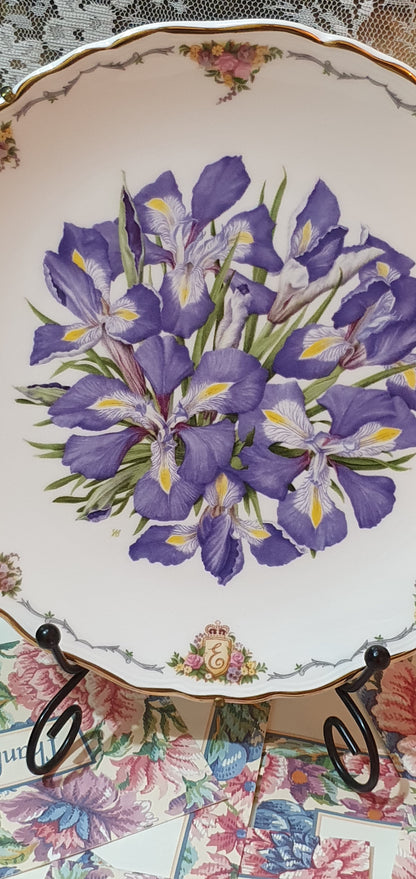 Колекционерска чиния "Irises" от Royal Albert