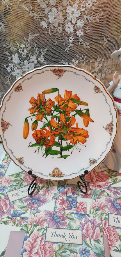 "Tiger Lily" collector's plate from Royal Albert