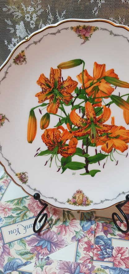 "Tiger Lily" collector's plate from Royal Albert