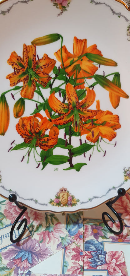 "Tiger Lily" collector's plate from Royal Albert