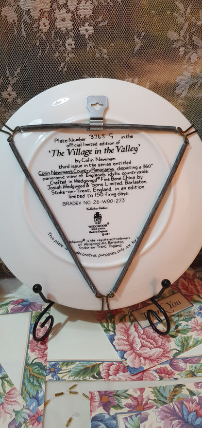 Wedgwood "The Village in the Valley" decorative plate